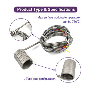 Đầu đốt điện mini/đồng thau/thẳng/lò xo tùy chỉnh BRIGHT với bộ cảm biến nhiệt - Product Image 3