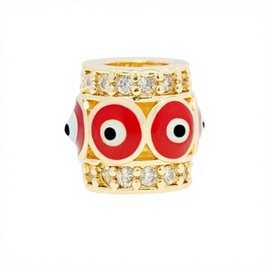 Accessori per Gioielli con Ciondolo a Forma di Occhio Geometrico in Resina Acrilica Lucite con Micro-incastonatura a Goccia d'Olio, Popolare, Disponibile in Fabbrica JINYUAN - Product Image 5