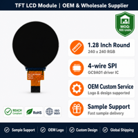 Montre connectée professionnelle haut de gamme en gros, module LCD TFT rond de 1,28 pouce, écran circulaire IPS Full View 240x240 SPI GC9A01