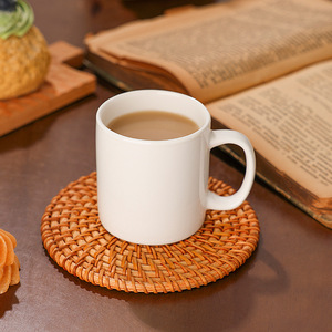 White Minimalist Ceramic Mug 150ml Screen <b>Printing</b> Gift For <b>Coffee</b> Tea Milk - Product Image 3