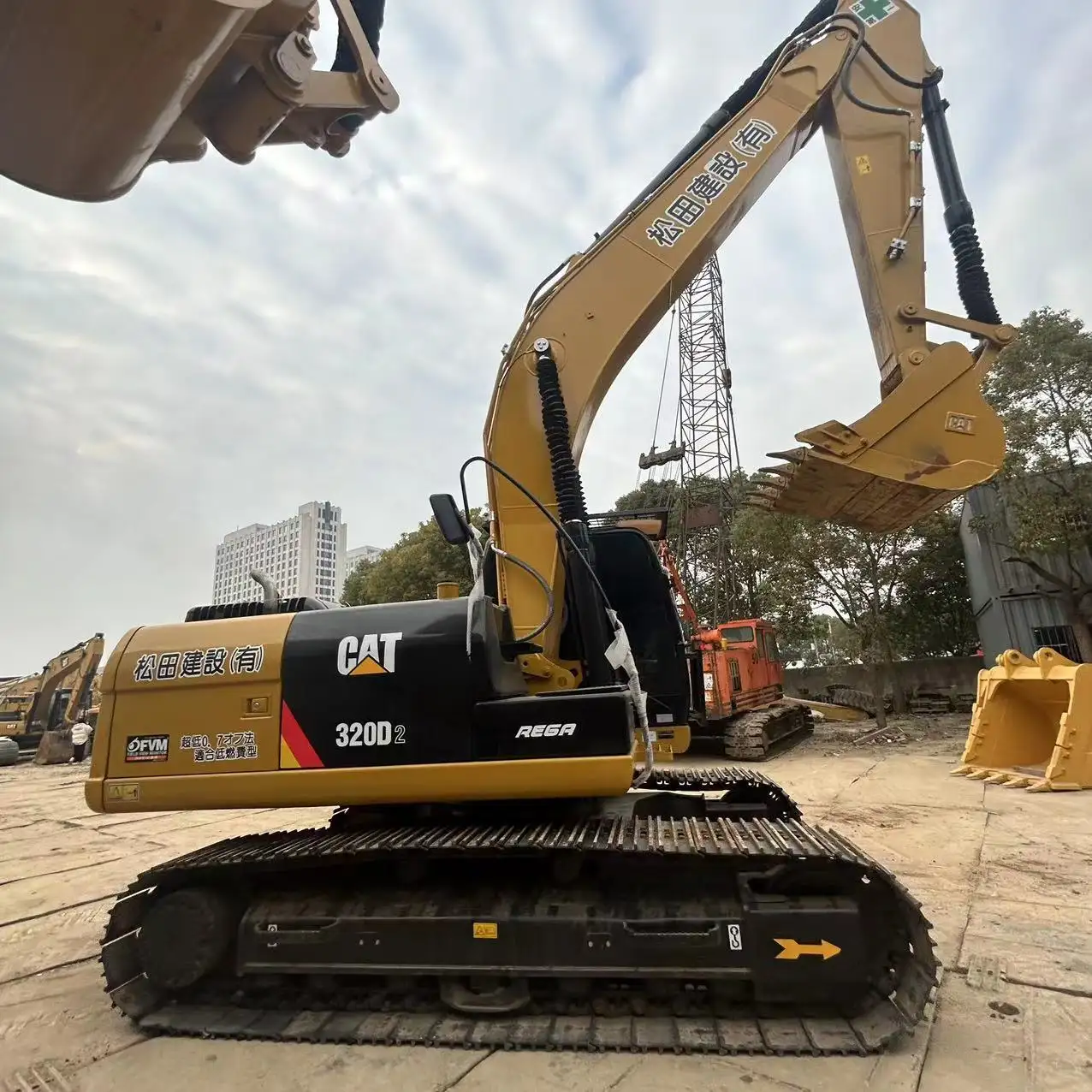 Caterpillar asli CAT320D2 penggali kondisi baik backhoe crawler excavator digunakan Caterpillar CAT320D2 penggali