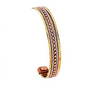 Direct Manufacturer India High Quality Vintage Brass <b>Copper</b> Cuff <b>Bracelet</b> Handicraft Twisted Wire 2-Color Women's Gift Fashion - Product Image 4