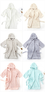 <span class=keywords><strong>Peignoir</strong></span> éponge à capuche rose <span class=keywords><strong>Peignoir</strong></span> zippé à capuche pour filles avec capuche animale pour adultes et enfants - Product Image 2