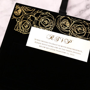 Carte d'invitation <span class=keywords><strong>de</strong></span> mariage <span class=keywords><strong>de</strong></span> style boîte royale 2026, boîte <span class=keywords><strong>de</strong></span> mariage <span class=keywords><strong>de</strong></span> luxe, invitations en acrylique noir - Product Image 6