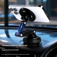 Nouveau support de téléphone magnétique pliable et rotatif pour lit, pratique, avec ventouse en silicone anti-vibration