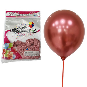 Shuaian fabbrica di vendita calda in lattice metallizzato cromato palloncino <span class=keywords><strong>oro</strong></span> argento verde <span class=keywords><strong>blu</strong></span> rosa colore disponibile per feste palloncino fornitore - Product Image 4
