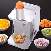 Commerciële Hoge Efficiënte Fruit Dicer Groentesnijder Voor Mango Ui Aardappel Wortel Ananas Kubus Roestvrij Staal Voedsel