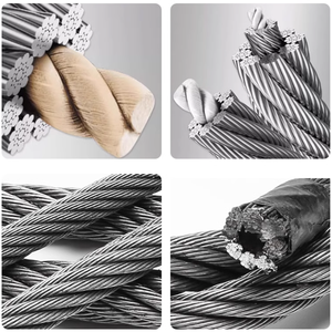 구스타프 늑대 엘리베이터 와이어 로프 8mm 10mm 12mm 13mm 14mm 리프트 스틸 와이어 로프 케이블 PAWO F3 PAWO F7 중력 슬링 핫 세일 - Product Image 3