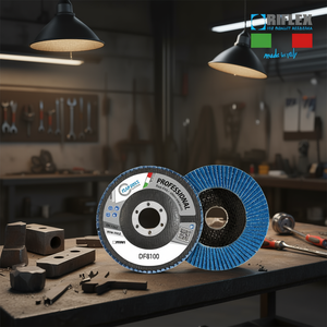 Disque à lamelles professionnel Fervi DF8100, disque abrasif sans fer pour le ponçage du métal - Product Image 2