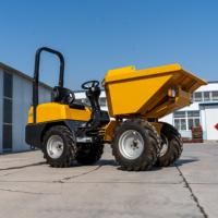 Angle de rotation maximal 260 ° Rotation Mini Dumper Roue en caoutchouc hydraulique Dumper Béton Dumper