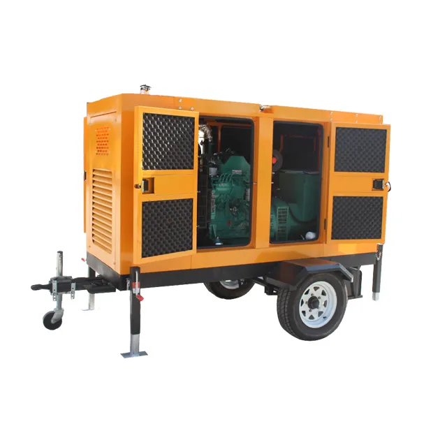 Prime power Trailer type 60 kw generator with stamford alternator price WFP diesel generator set for best price