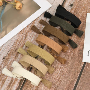 تصميم بسيط أسود رمادي أبيض مطرز شرابة سوار اليد سوار المعصم مع تصميم ملون فارغ - Product Image 5