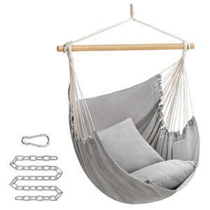 SONGMICS Garden Hanging <strong>Hammock</strong> Handmade Swing Outdoor&amp; Indoor Hanging <strong>Hammock</strong> Swing Chair - Product Image 2