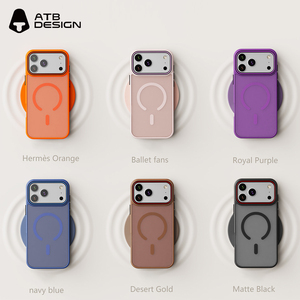 Ốp điện thoại cứng PC từ tính mờ ATB dành cho <span class=keywords><strong>iPhone</strong></span> 17 Pro Max, nhiều màu sắc, chống sốc, tương thích với <span class=keywords><strong>iPhone</strong></span> 16, 15 Pro Max - Product Image 4