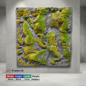 Wall-Mounted Square artificial moss mat- 60X55 cm - Product Image 3