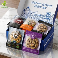 Sachets en plastique transparent personnalisés pour emballer des biscuits, emballages pour petites entreprises avec boîte à biscuits, emballage de luxe avec séparateurs