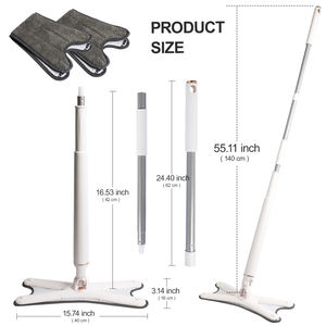 Prodotti per la pulizia della casa a mano libera 360 rotante tipo <span class=keywords><strong>X</strong></span> mocio per la pulizia del pavimento in microfibra - Product Image 6