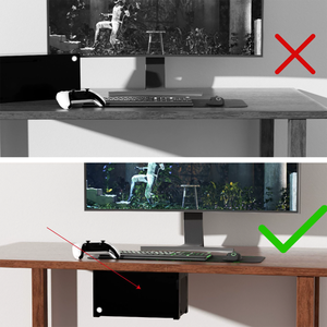 Support de <span class=keywords><strong>console</strong></span> de jeu en métal à double usage pour Xbox Series X, fixation sous le bureau et fixation murale - Product Image 6