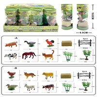 TOMMABO Ensemble de figurines miniatures en PVC sur le thème des dinosaures, des animaux marins, de la volaille et des insectes pour l'éveil scientifique et l'éducation des enfants