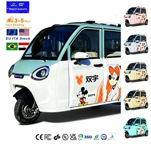 Tricycle électrique Falcon en acier allié 801-1000W 60V 70km/h 90km d'autonomie Carrosserie fermée 4 passagers Freins à disque avant/arrière EEC - Product Image 5