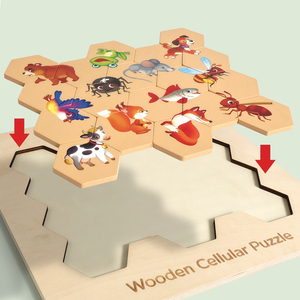 Reloj de Madera Educativo Creativo, Juguete de Aprendizaje de Matemáticas con Dedos, Rompecabezas Lógico Montessori, Juego de Aprendizaje Temprano Popular para Preescolar - Product Image 5