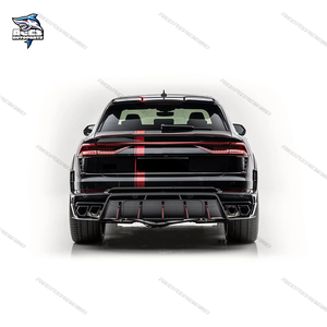 Kit de carrocería de fibra de carbono seco estilo M completo para <span class=keywords><strong>Audi</strong></span> <span class=keywords><strong>Q8</strong></span>, alerón delantero, difusor trasero, guardabarros, tubos de escape, kit de carrocería - Product Image 3