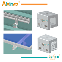 Système de montage solaire : Clip N pour support de toit métallique solaire, pieds en L ajustables, support de toit solaire à installation rapide |   Art Sign