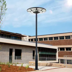 Hot Sale 100w Ufo Round All In One Led Solar Street Lights Radar Sensor Outdoor Garden Lamp