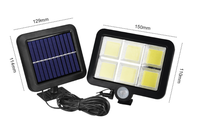 Étanche LED Solaire Jardin Lumière Rue Lumière Garage Lumière Corps Humain Induction Lampe Split Extérieur Mur Lampe Luminaire