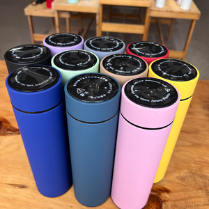 Custom Vacuum Insulated <b>Flask</b> <b>Drink</b> Bottle Intelligent LED Temperature Display Stainless Steel Smart Water Bottles - Product Image 1