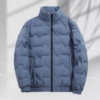 Veste d'extérieur personnalisable et tendance pour homme, doudoune décontractée coupe-vent à col montant épais pour homme, grandes tailles