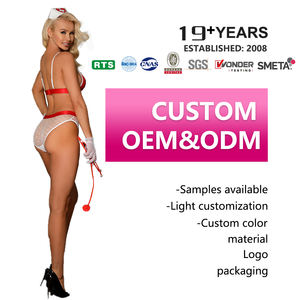 새로운 란제리 섹시한 간호사 유니폼 일본 성숙한 여성 여성을위한 뜨거운 에로틱 중공 유니폼 세트 - Product Image 1