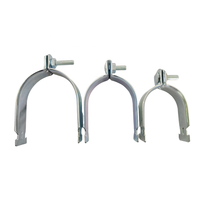 Collier de serrage pour conduit de type C Finemaker Flex-Gear 3/4 pouces, en fer galvanisé, avec bande de caoutchouc, certifié CE, pour la construction