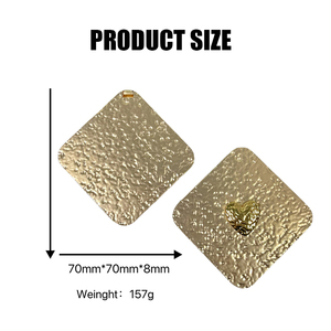 Zinc Alloy square Pocket <strong>Mirror</strong> - <strong>Compact</strong>, Customizable, Luxurious Makeup Travel Gift, Portable Folding Golden Metal <strong>Mirror</strong> - Product Image 2