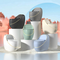 Haute qualité blanc mat couleur monobloc WC cuvette de toilette moderne oeuf toilette en forme de conception monté au sol salle de bain toilette en céramique