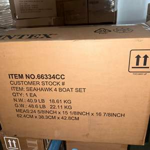 Bateau pneumatique <span class=keywords><strong>INTEX</strong></span> 66334CC SEAHAWK 4 personnes en PVC - Durable, écologique et pliable pour la plage et les activités de plein air - Product Image 4