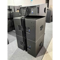Speaker Line Array Pasif Dua Unit Kayu, Dapat Digantung dan Ditumpuk, Profesional untuk Pertunjukan Skala Besar, Rekayasa Panggung