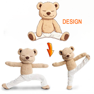 ตุ๊กตา<span class=keywords><strong>หมี</strong></span>น้อยน่ารักแบบพับได้ ดีไซน์การ์ตูน OEM ผลิตจากวัสดุขนสั้น รับทำโลโก้ตามสั่ง ของขวัญตุ๊กตาหมีเท็ดดี้ - Product Image 1