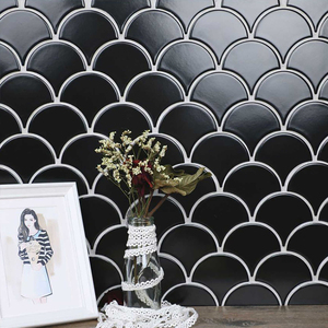 Ice crack Fan tráng men gốm khảm tường màu xanh cá Quy mô mô hình gạch phòng tắm Spa hồ bơi gạch - Product Image 5