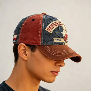 <span class=keywords><strong>Gorra</strong></span> <span class=keywords><strong>de</strong></span> Béisbol Bordada con la Bandera <span class=keywords><strong>de</strong></span> la República <span class=keywords><strong>de</strong></span> Texas, Estilo Vintage, con Parche <span class=keywords><strong>de</strong></span> la Estrella Solitaria, Ajustable, para Hombre y Mujer - Product Image 4