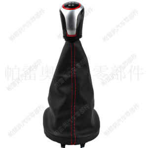 หัวเกียร์รถยนต์ Pareau หนังแท้ 5 สปีด แบบ Redline สำหรับ Volkswagen Golf 6 Caddy ดีไซน์ตามหลักสรีรศาสตร์ - Product Image 3