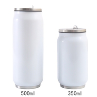 Tasse enduite par sublimation bouteille d'eau à transfert thermique 20oz tasse droite tasse isolée double couche en acier inoxydable automobile