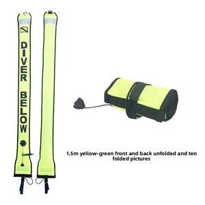Bouée de signalisation de positionnement profond en nylon pour plongée et snorkeling en haute mer, <span class=keywords><strong>gonflable</strong></span> à tirette, avec roue réfléchissante, modèle Elephant Pulling, saisub - Product Image 3