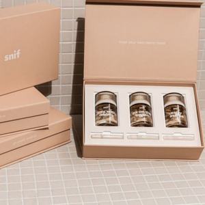 Boîte à parfum magnétique ronde de luxe élégante et célèbre avec logo personnalisé, en carton épais - Product Image 6