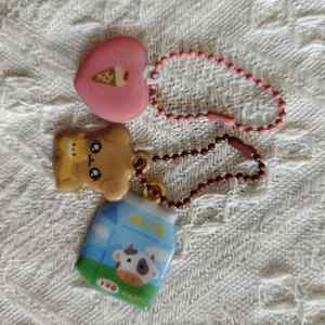 UV <b>Printing</b> PVC Beaded Phone Case Pendant Keychain <b>Mini</b> Bottle Button Mirror DIY Keychain with Rubber Keychains - Product Image 6