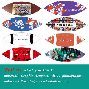 Özel boyut 9 resmi amerikan futbolu PVC deri baskılı Logo özel renk OEM eğitim maçları için kullanılabilir-fabrika örnek - Product Image 6