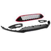 Kit de calandre avant pour Ford Focus, grille en nid d'abeille, 2015-2017, plastique ABS