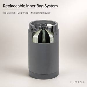 Barril de Cerveza de Plástico Reutilizable de 15L, Prensado, de Doble Pared, HDPE Nano, para Cervecería Artesanal, Fiestas, Bares, Venta al por Mayor, OEM - Product Image 2