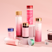 Bouteille en verre transparente pour pilules de sirop de protéines et de vitamines rechargeable de 30 ml et 60 ml, tube pour médicaments liquides, complément alimentaire avec bouchon à vis