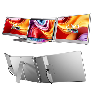 Portable Monitor 14 Inch <b>Computer</b> Monitor Plug & Play Portable Screen with Type-C & HD Port Gaming Monitor for <b>Windows</b> & MacOS - Product Image 1